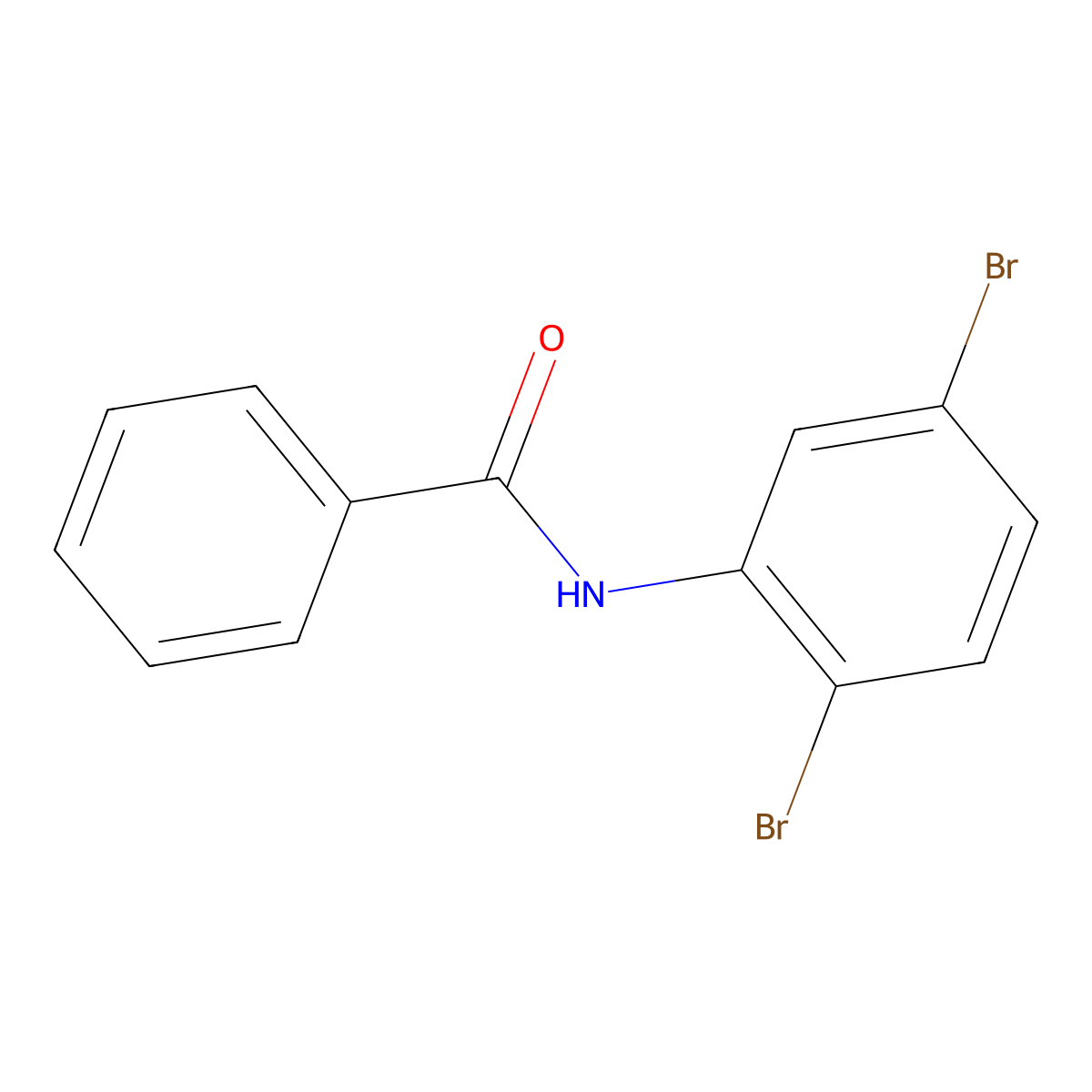 N-(2,5-Dibromophenyl)benzamide molecular structure, CAS 860555-85-7