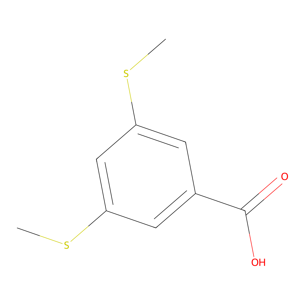 3,5-Bis(methylthio)benzoic acid molecular structure, CAS 860561-76-8