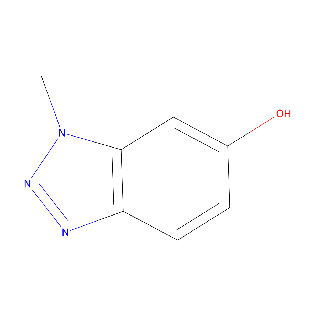 1-Methyl-1h-1,2,3-benzotriazol-6-ol molecular structure, CAS 860567-07-3