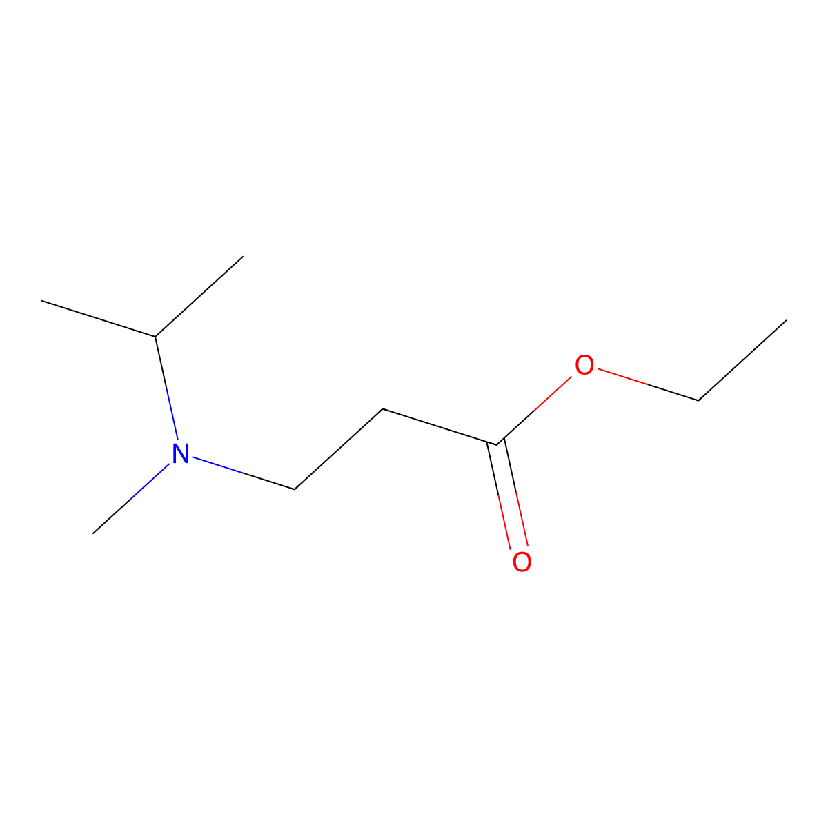 Ethyl 3-[isopropyl(methyl)amino]propanoate molecular structure, CAS 860572-38-9