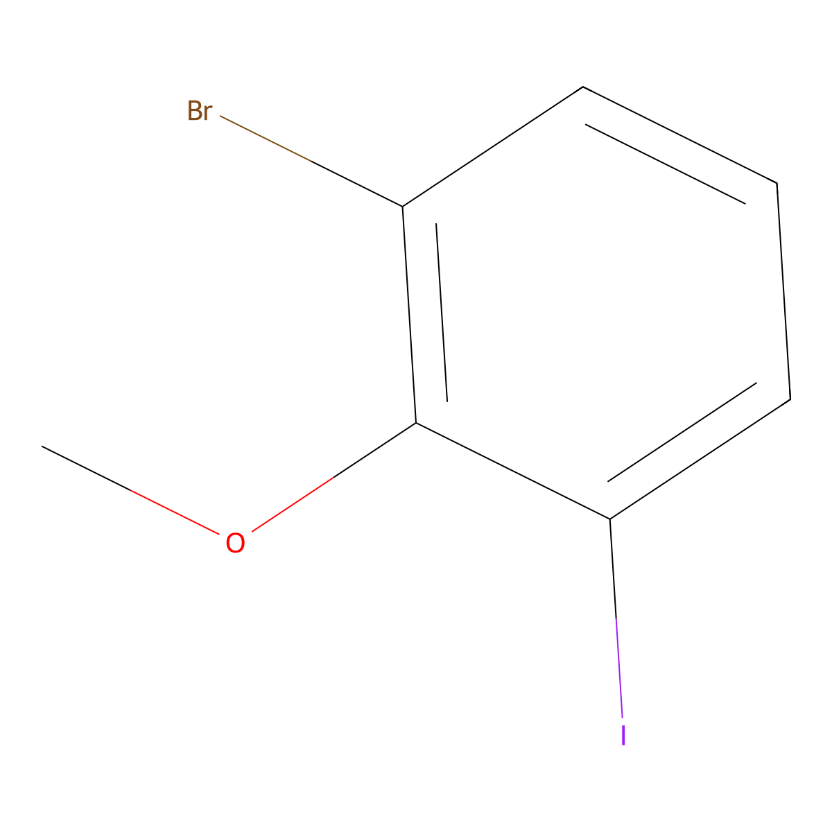2-Bromo-6-iodoanisole molecular structure, CAS 860584-68-5