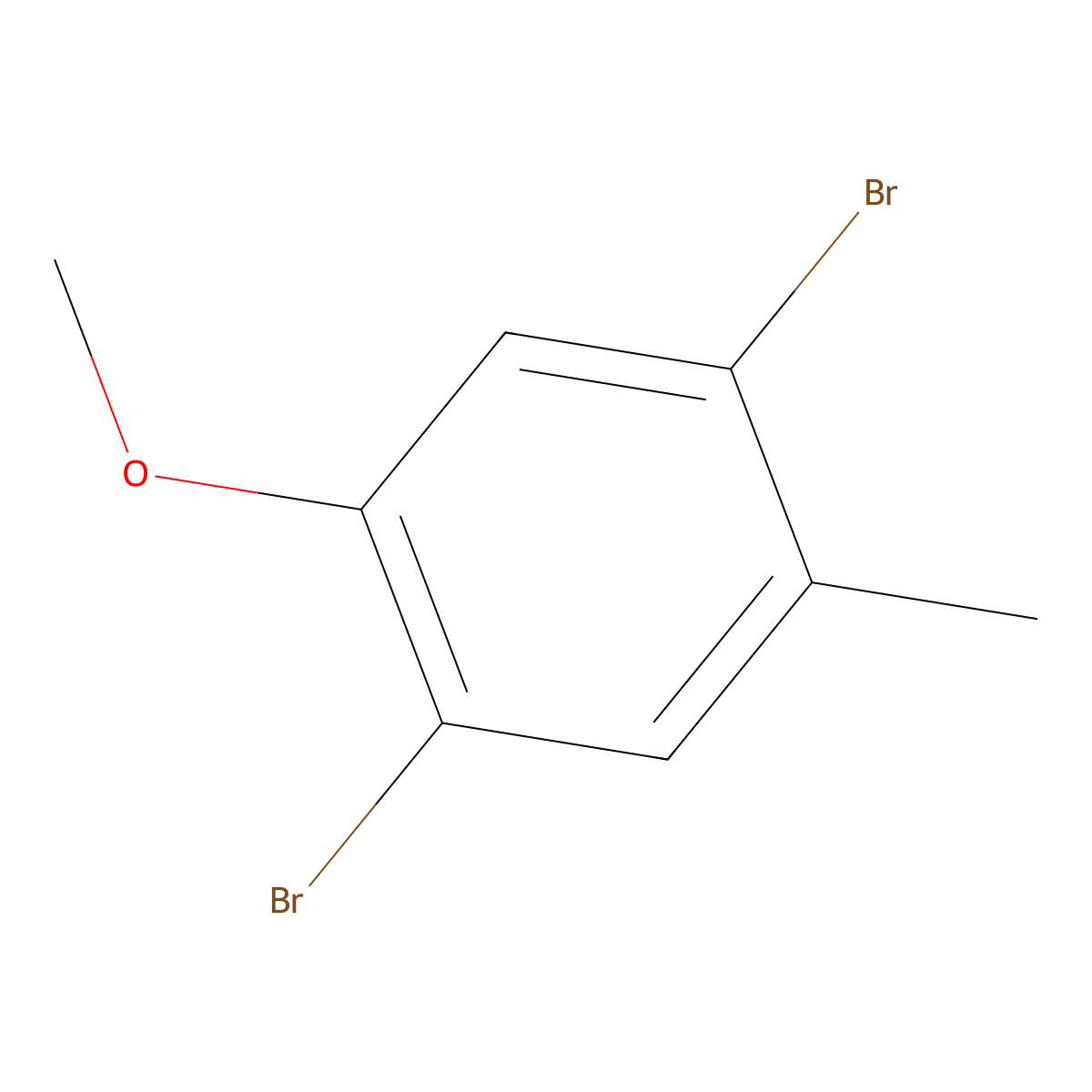 2,5-Dibromo-4-methylanisole molecular structure, CAS 860585-46-2