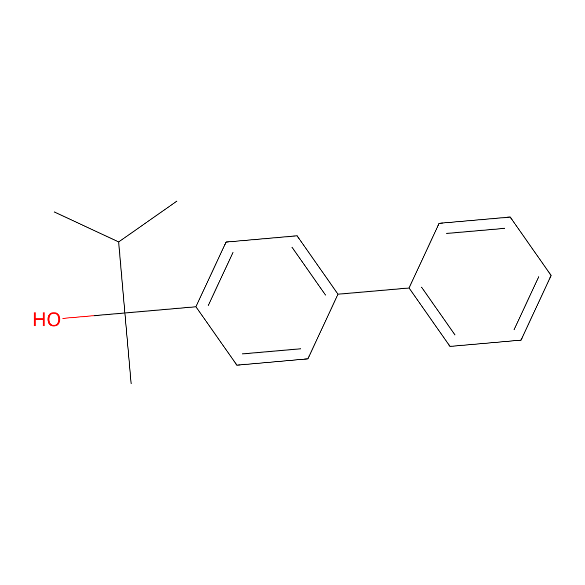 alpha-Methyl-alpha-(1-methylethyl)[1,1'-biphenyl]-4-methanol molecular structure, CAS 860590-51-8