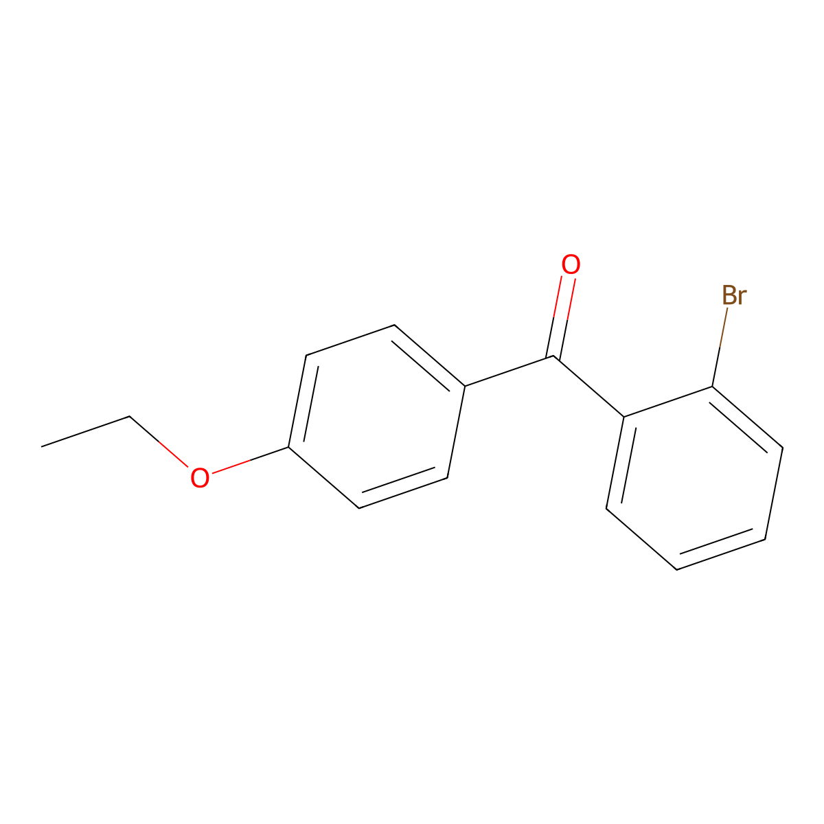 2-Bromo-4'-ethoxybenzophenone molecular structure, CAS 860594-34-9