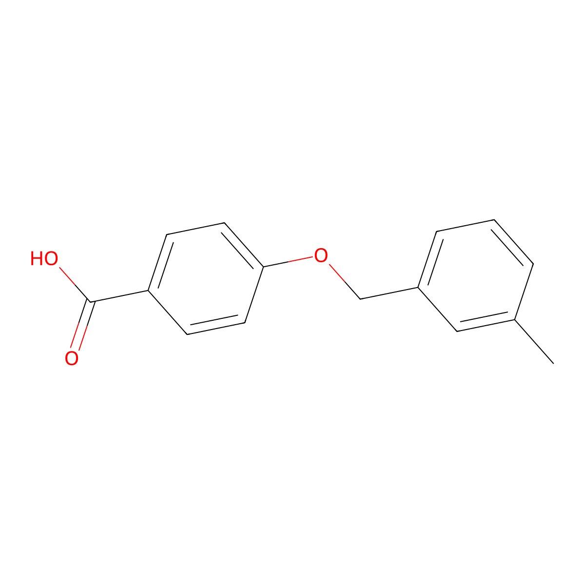 4-[(3-Methylbenzyl)oxy]benzoic acid molecular structure, CAS 860595-88-6