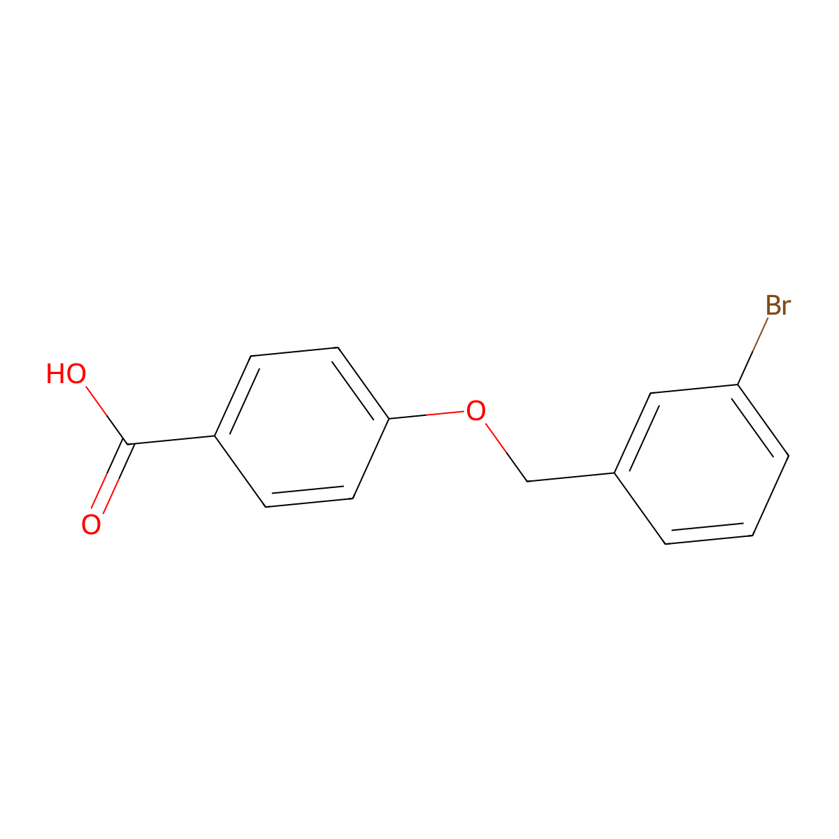 4-[(3-Bromobenzyl)oxy]benzoic acid molecular structure, CAS 860597-31-5