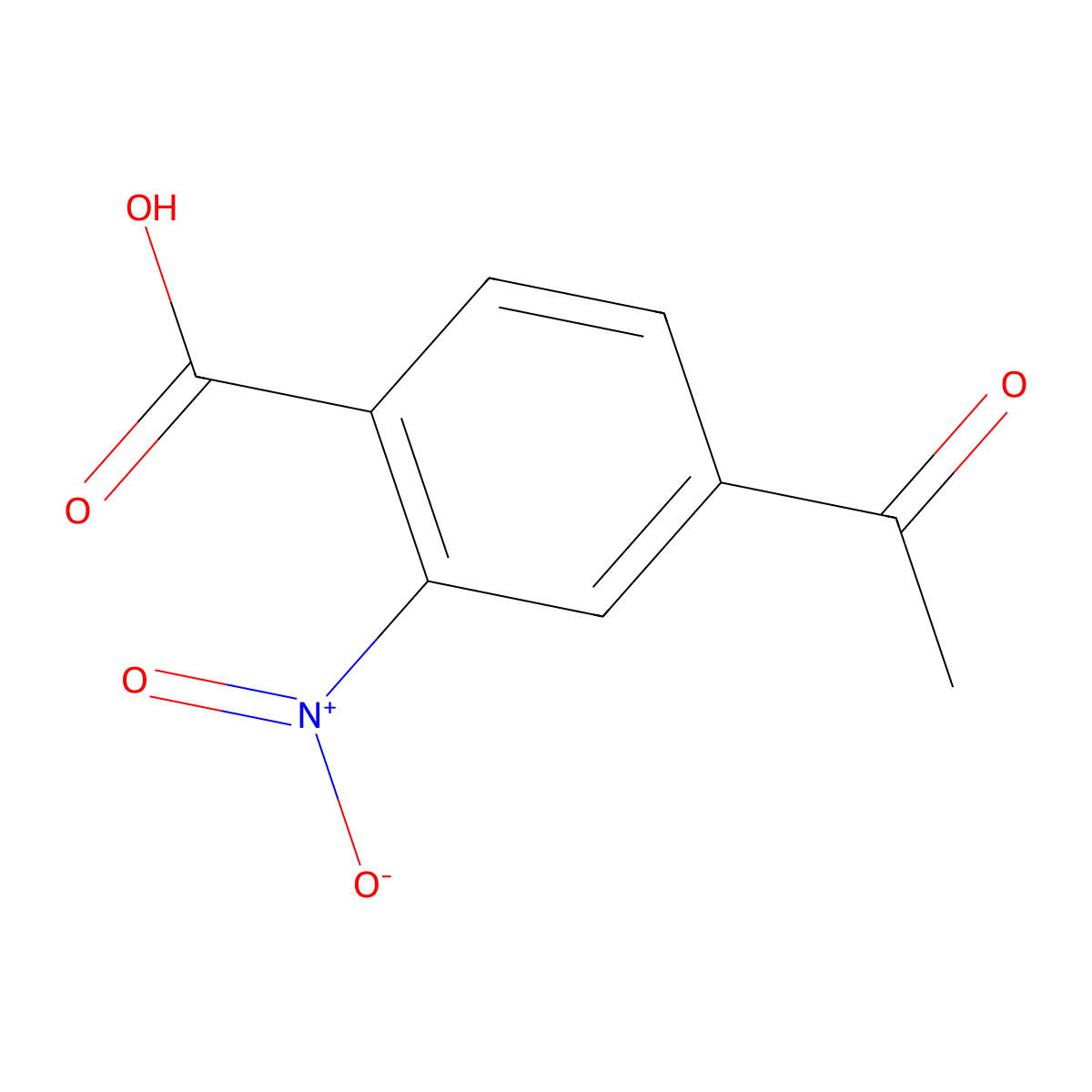 4-Acetyl-2-nitrobenzoic acid molecular structure, CAS 860597-87-1