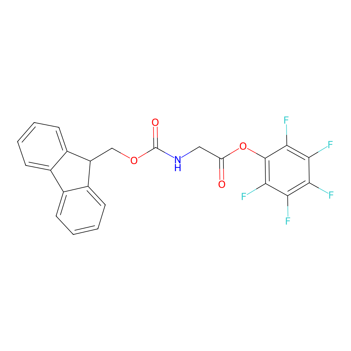 Fmoc-Gly-OPfp molecular structure, CAS 86060-85-7