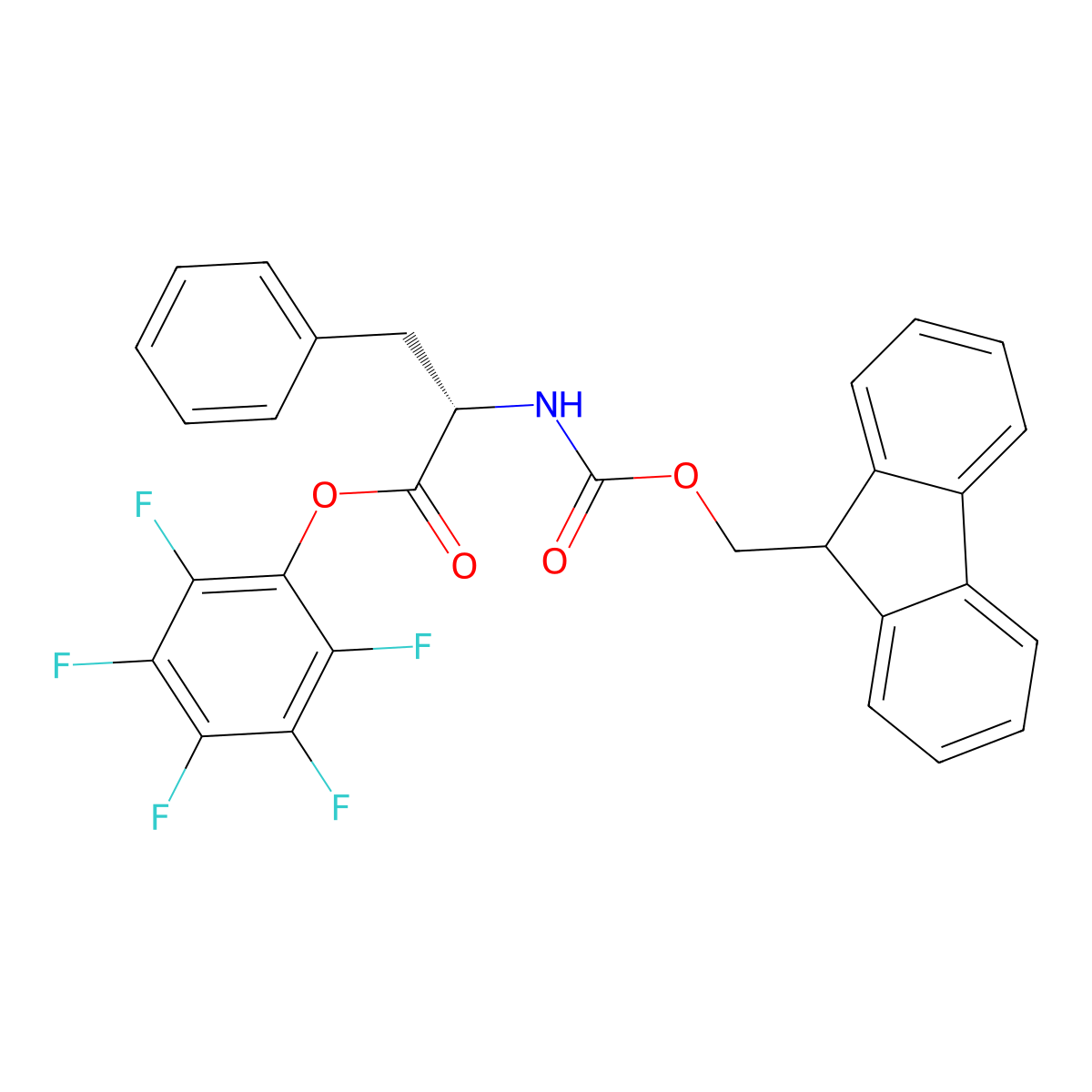 Fmoc-Phe-OPfp molecular structure, CAS 86060-92-6