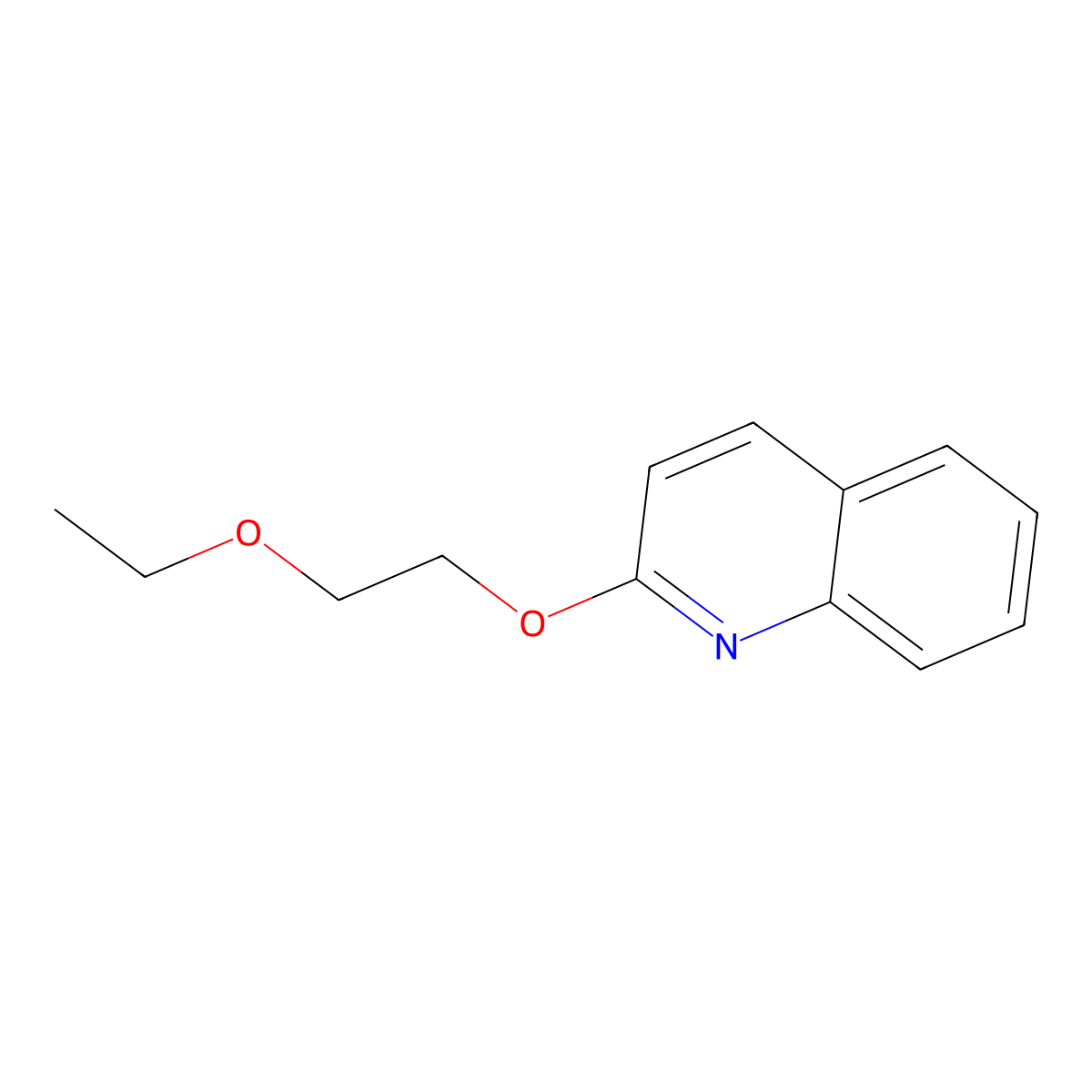2-(2-Ethoxyethoxy)quinoline molecular structure, CAS 860609-35-4