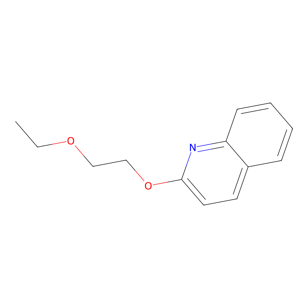 2-(2-Ethoxyethoxy)quinoline molecular structure, CAS 860609-35-4