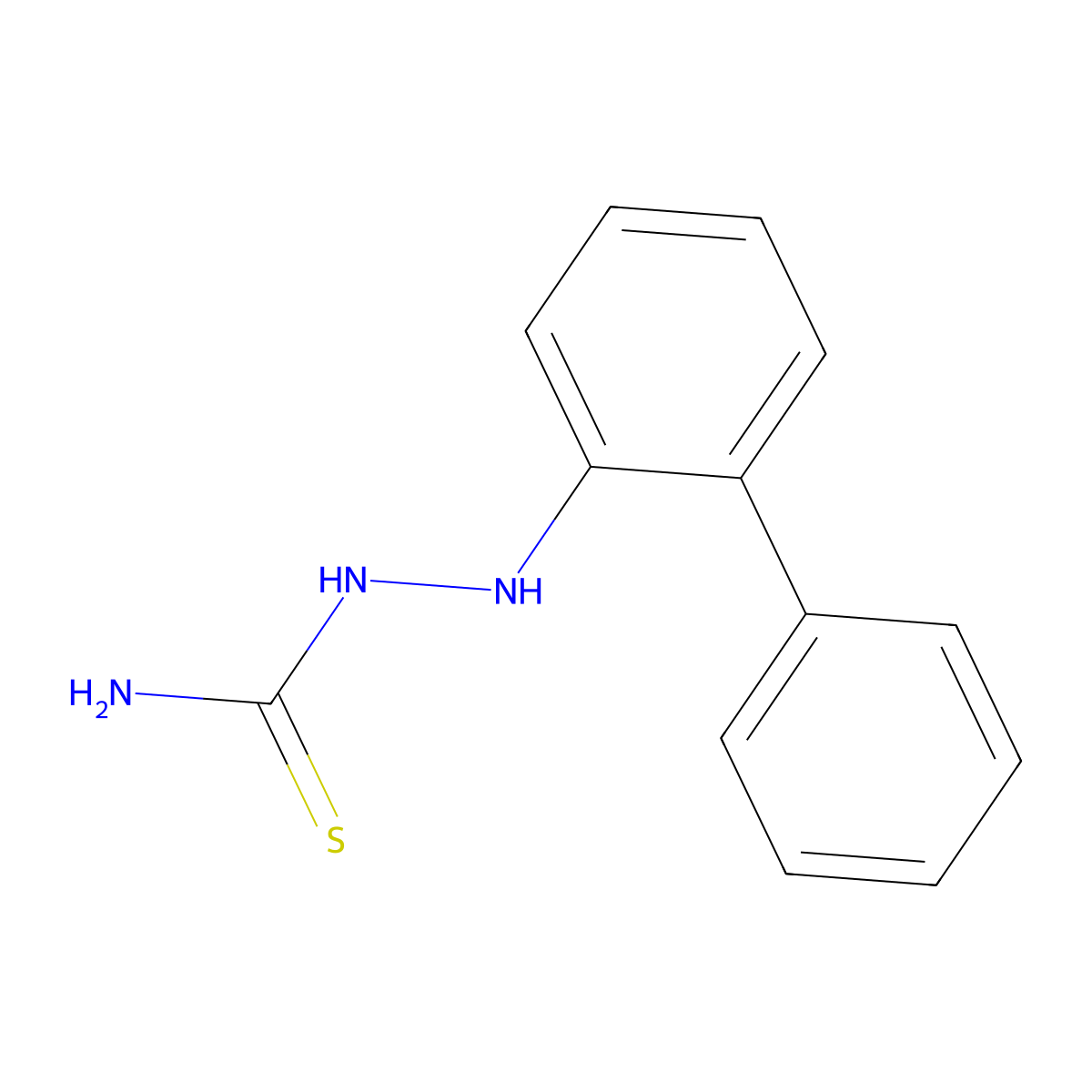 (2-Phenylanilino)thiourea molecular structure, CAS 860609-71-8