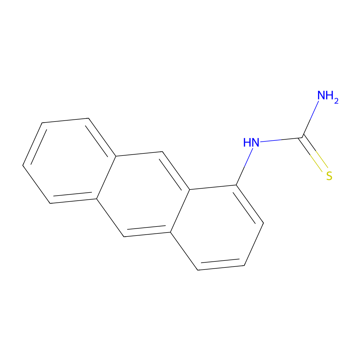 N-(1-anthryl)thiourea molecular structure, CAS 860609-77-4