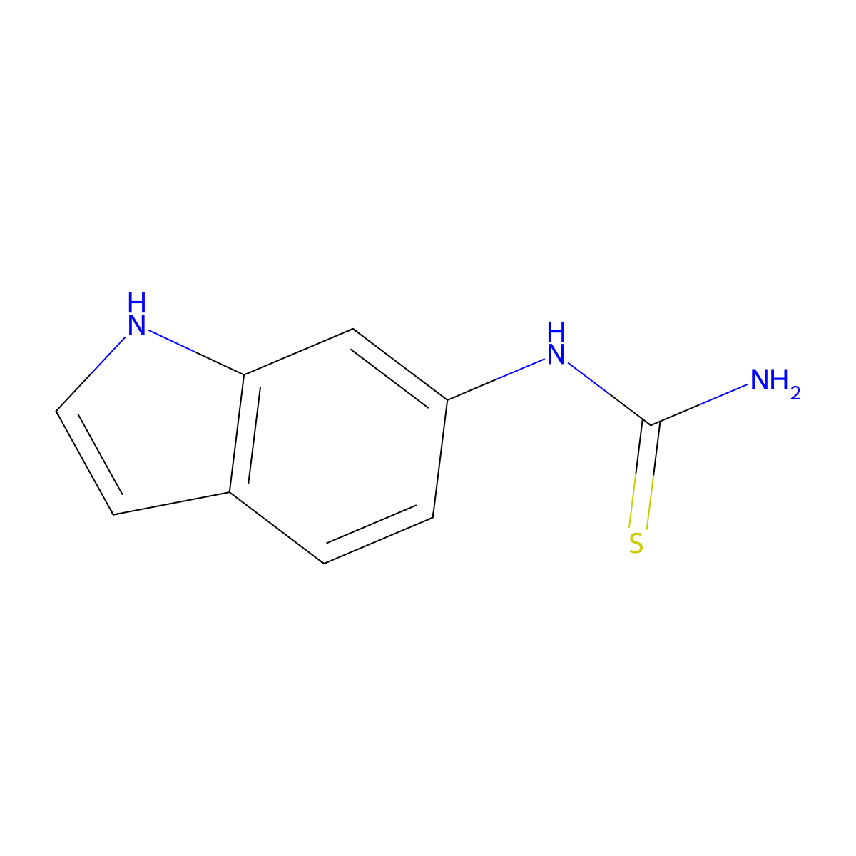 N-(1H-indol-6-yl)thiourea molecular structure, CAS 860609-81-0