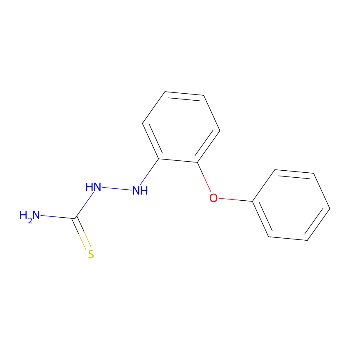 2-(2-Phenoxyphenyl)-1-hydrazinecarbothioamide molecular structure, CAS 860609-84-3