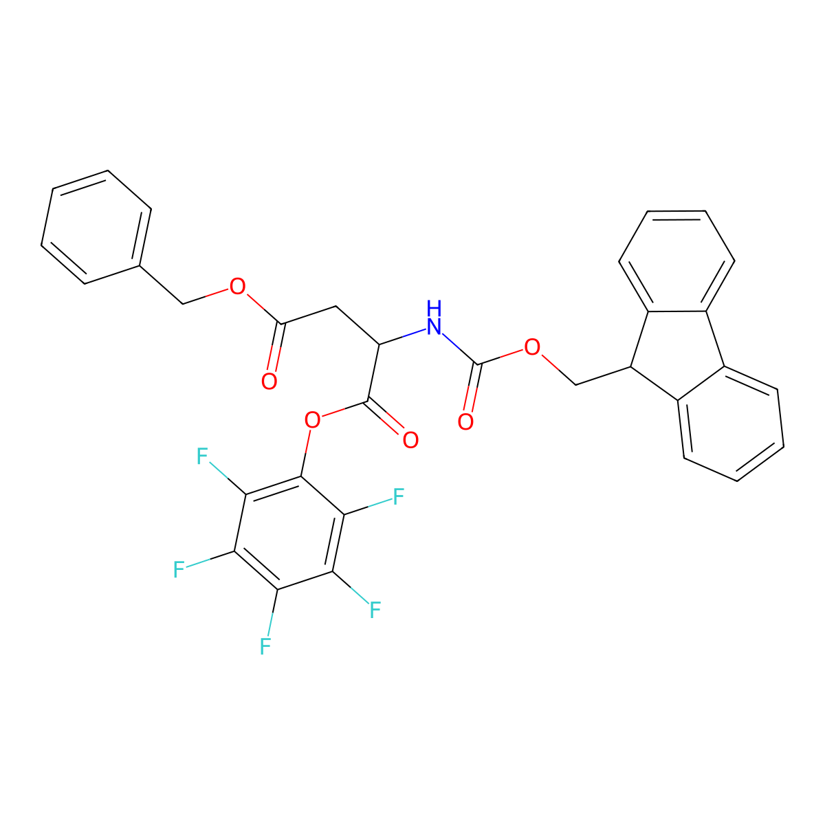 Fmoc-Asp(Obzl)-Opfp molecular structure, CAS 86061-03-2