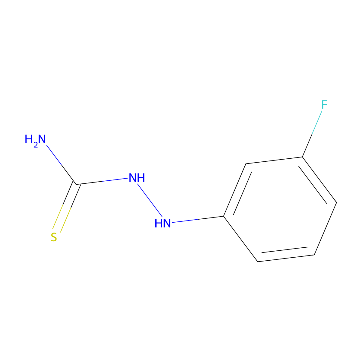 [(3-Fluorophenyl)amino]thiourea molecular structure, CAS 860610-53-3