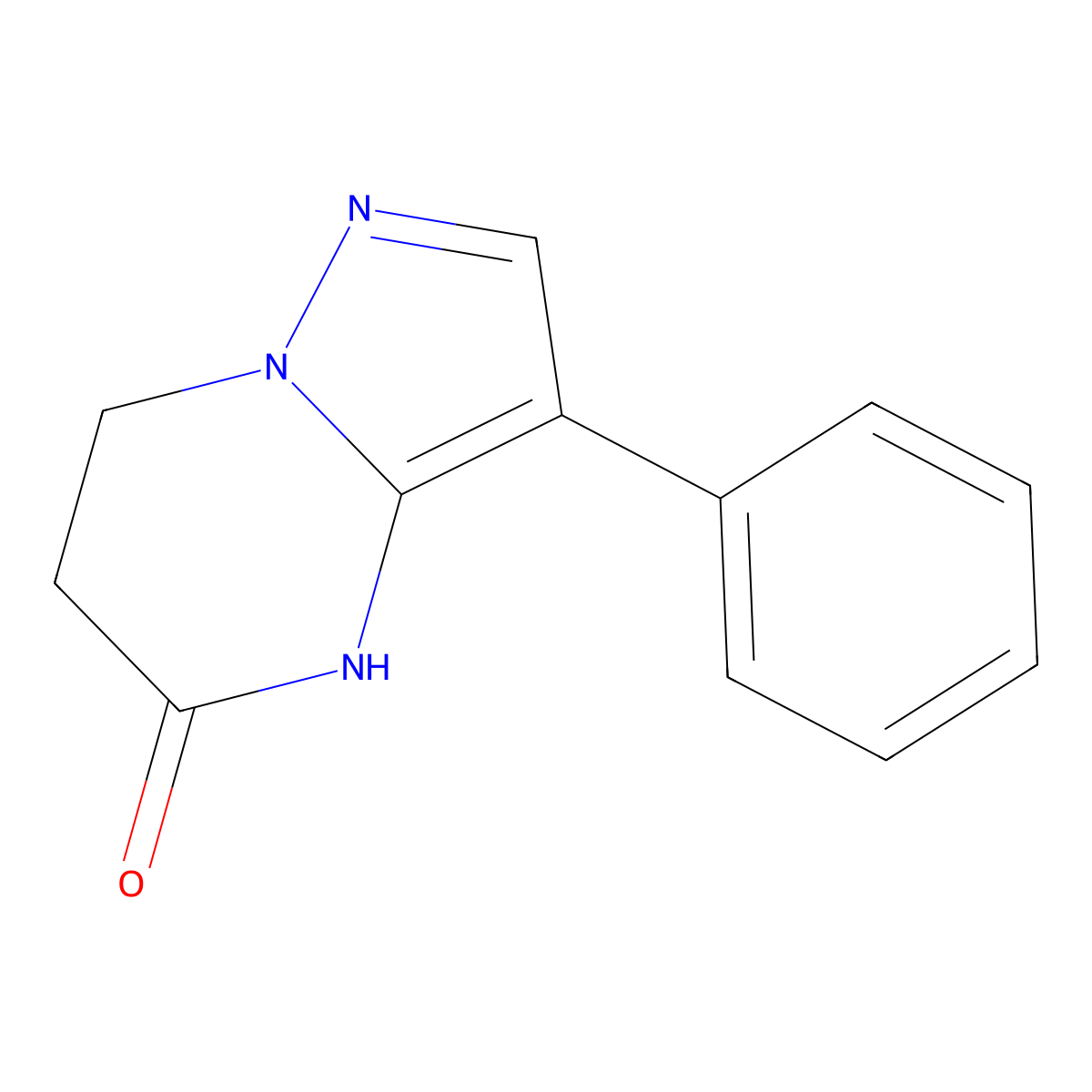 3-phenyl-6,7-dihydropyrazolo[1,5-a]pyrimidin-5(4H)-one molecular structure, CAS 860610-78-2
