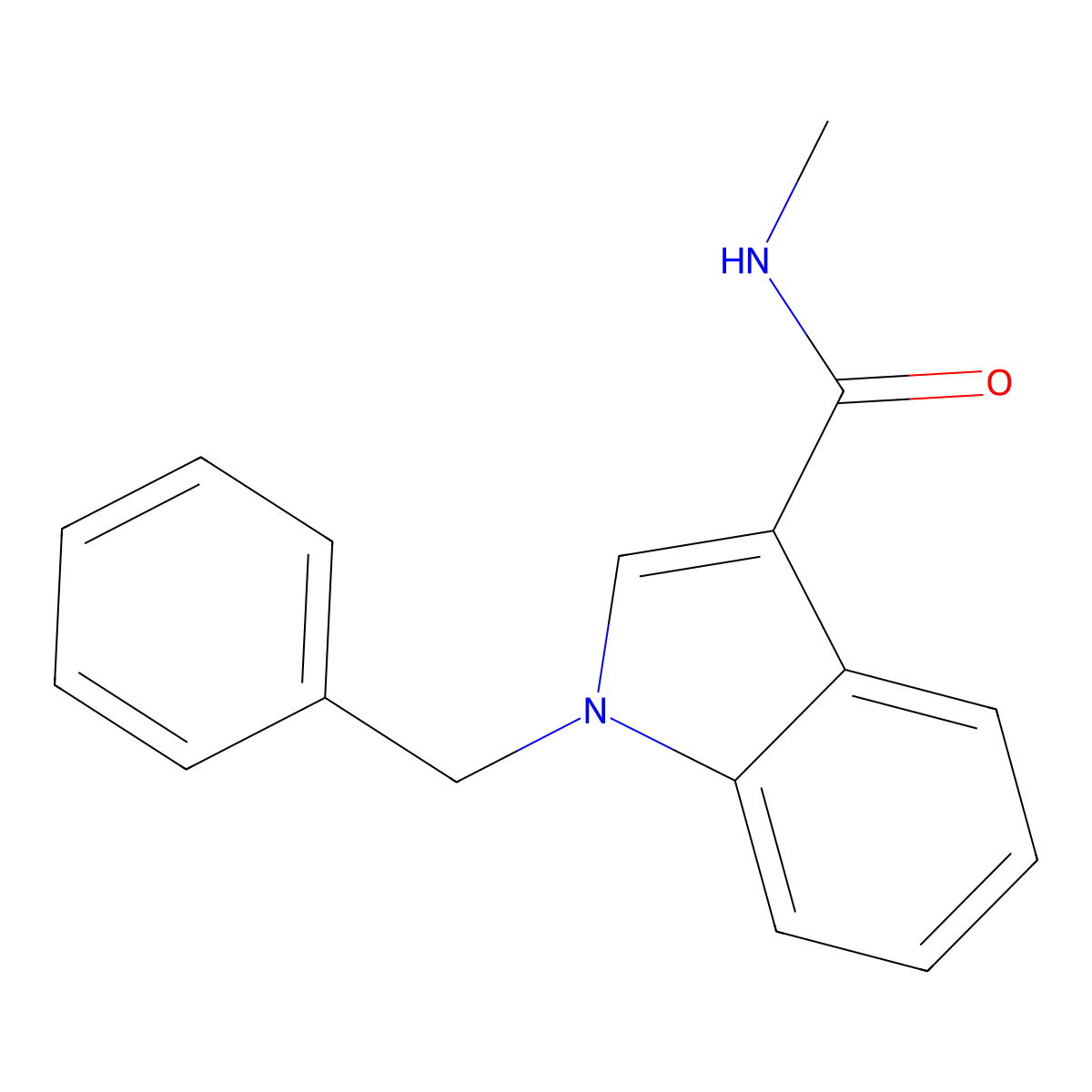 1-benzyl-N-methyl-1H-indole-3-carboxamide molecular structure, CAS 860611-46-7
