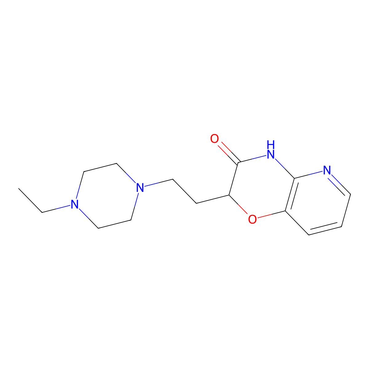 2-[2-(4-ethylpiperazino)ethyl]-2H-pyrido[3,2-b][1,4]oxazin-3(4H)-one molecular structure, CAS 860611-75-2