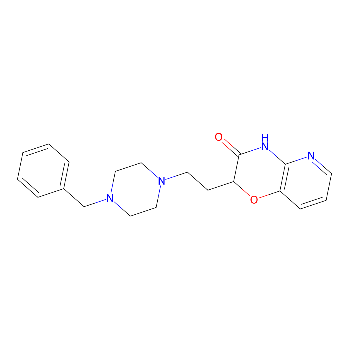 2-[2-(4-benzylpiperazino)ethyl]-2H-pyrido[3,2-b][1,4]oxazin-3(4H)-one molecular structure, CAS 860611-76-3
