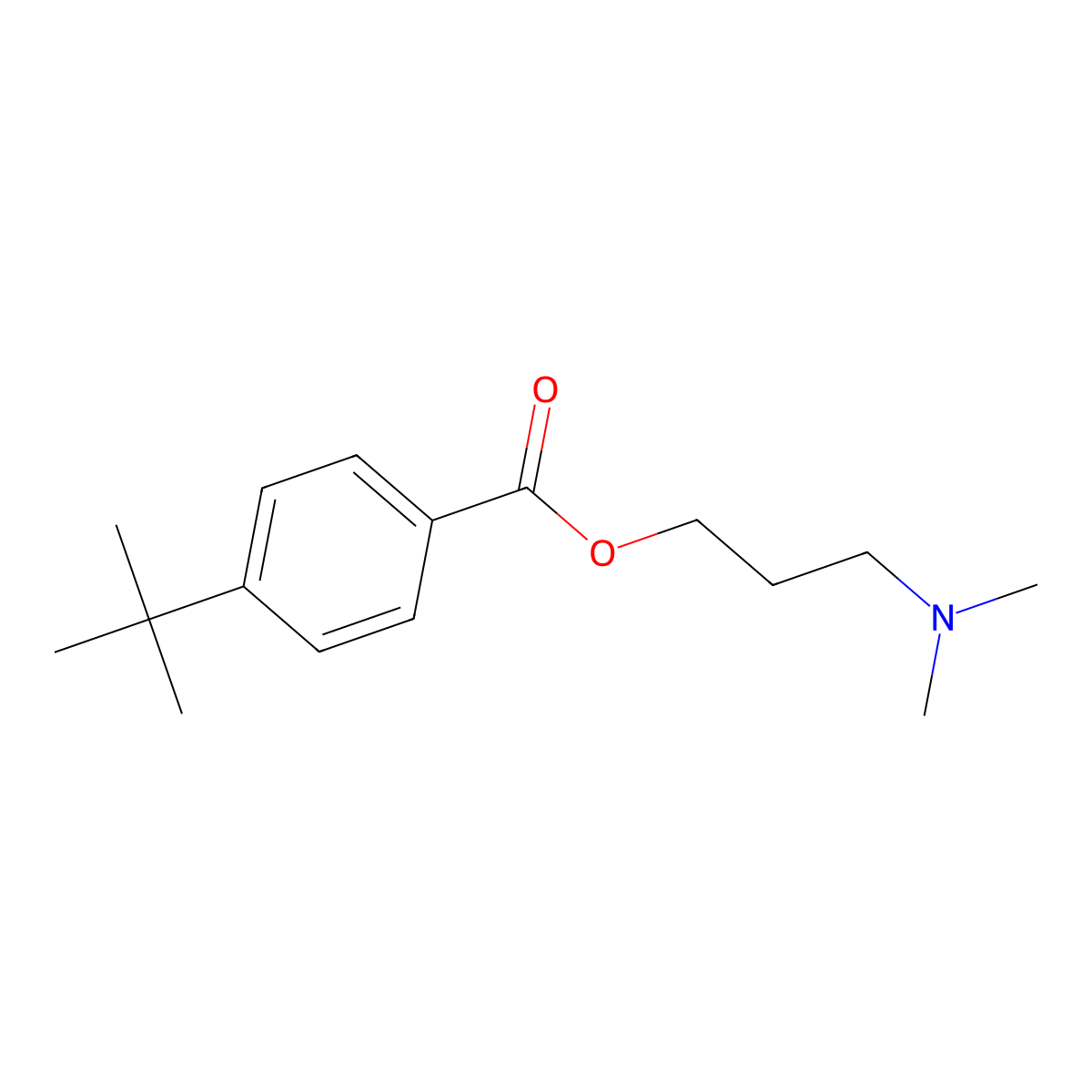 3-(Dimethylamino)propyl 4-tert-butylbenzoate molecular structure, CAS 860614-59-1