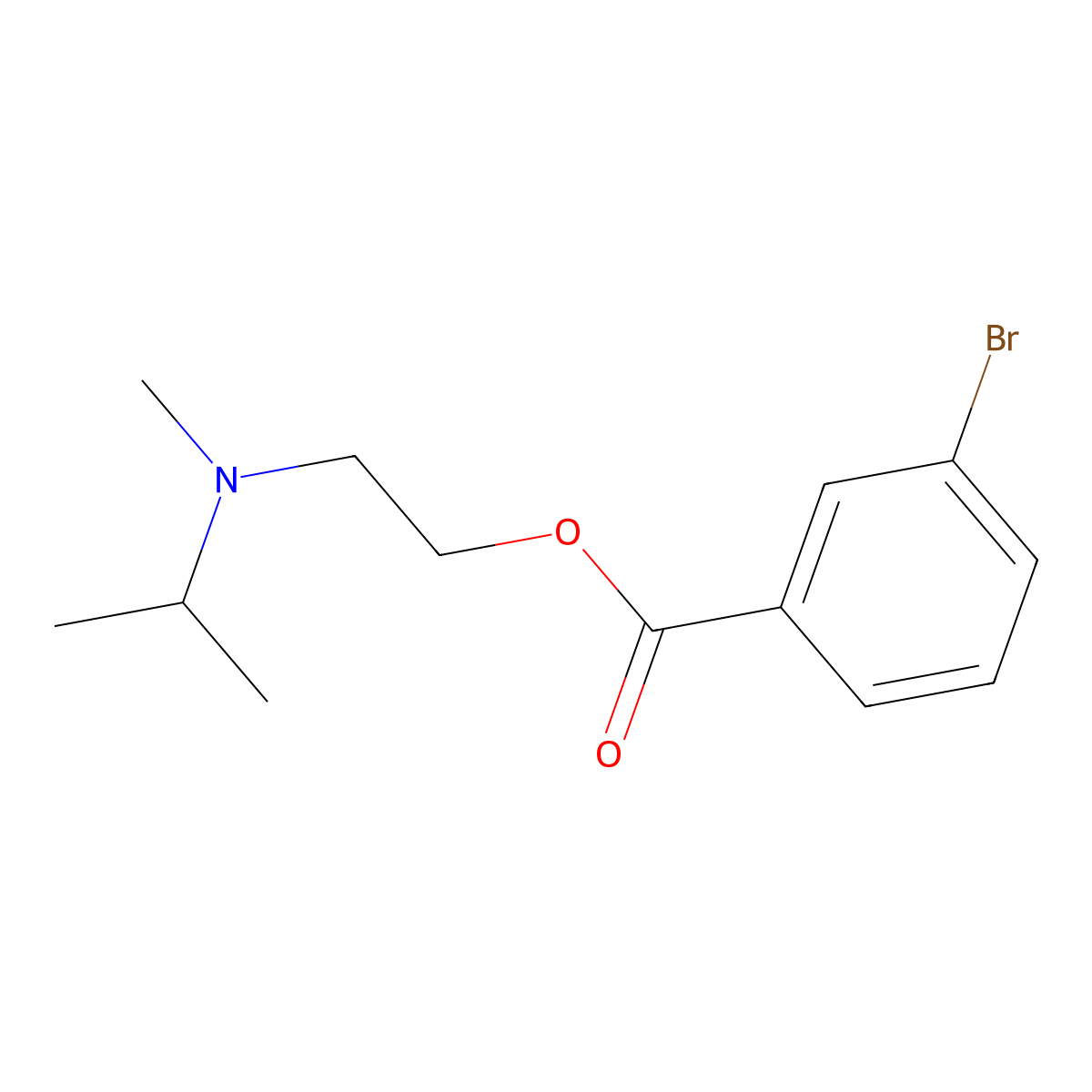 2-[Methyl(propan-2-yl)amino]ethyl 3-bromobenzoate molecular structure, CAS 860614-76-2