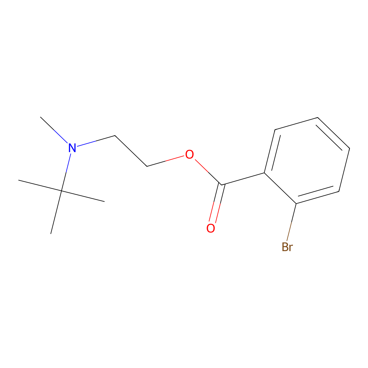 2-[Tert-butyl(methyl)amino]ethyl 2-bromobenzoate molecular structure, CAS 860614-78-4