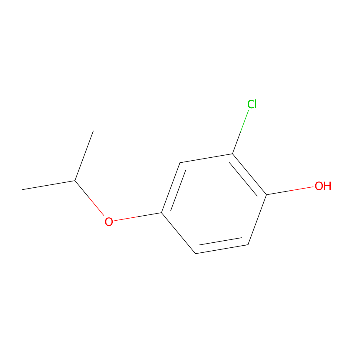 2-Chloro-4-isopropoxyphenol molecular structure, CAS 860616-67-7