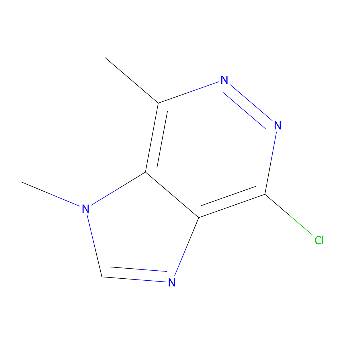 4-chloro-1,7-dimethyl-1H-imidazo[4,5-d]pyridazine molecular structure, CAS 860645-26-7