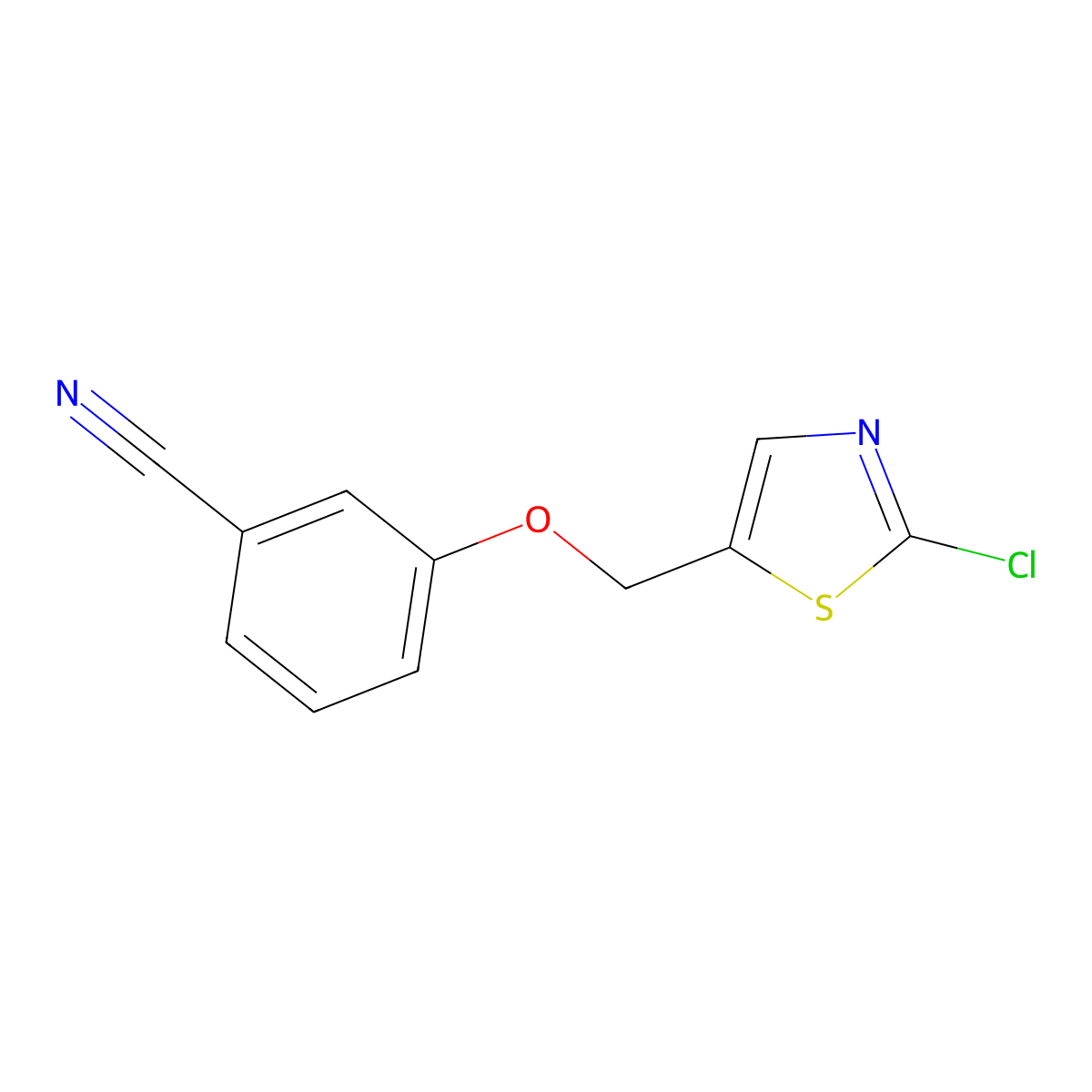 3-[(2-Chloro-1,3-thiazol-5-yl)methoxy]benzonitrile molecular structure, CAS 860648-95-9