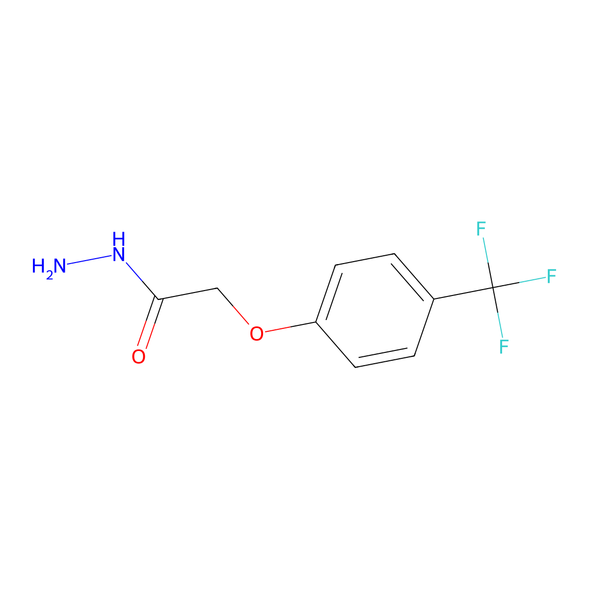 2-[4-(Trifluoromethyl)phenoxy]acetohydrazide molecular structure, CAS 860649-71-4