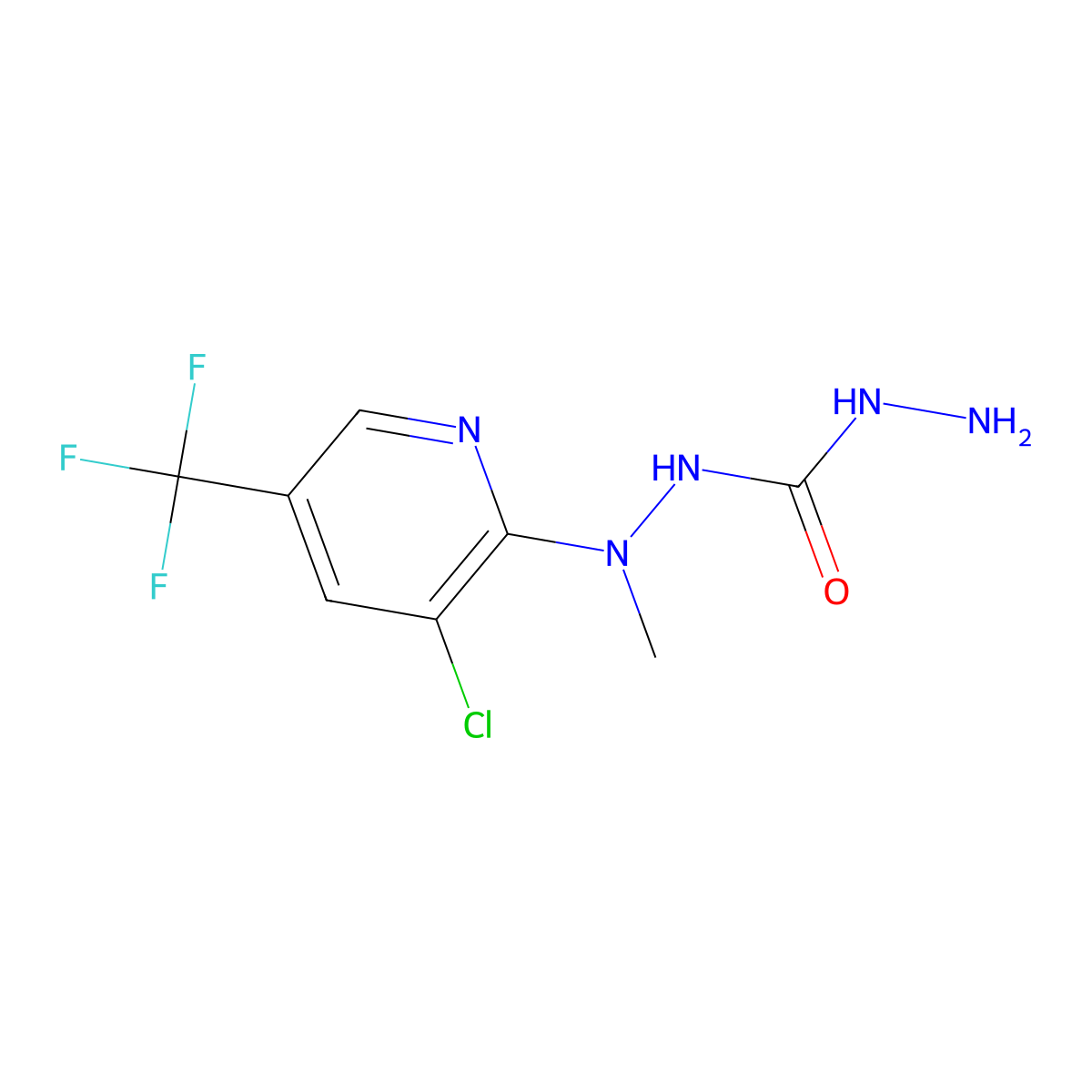 N''-[3-chloro-5-(trifluoromethyl)-2-pyridinyl]-N''-methylcarbonic dihydrazide molecular structure, CAS 860650-61-9