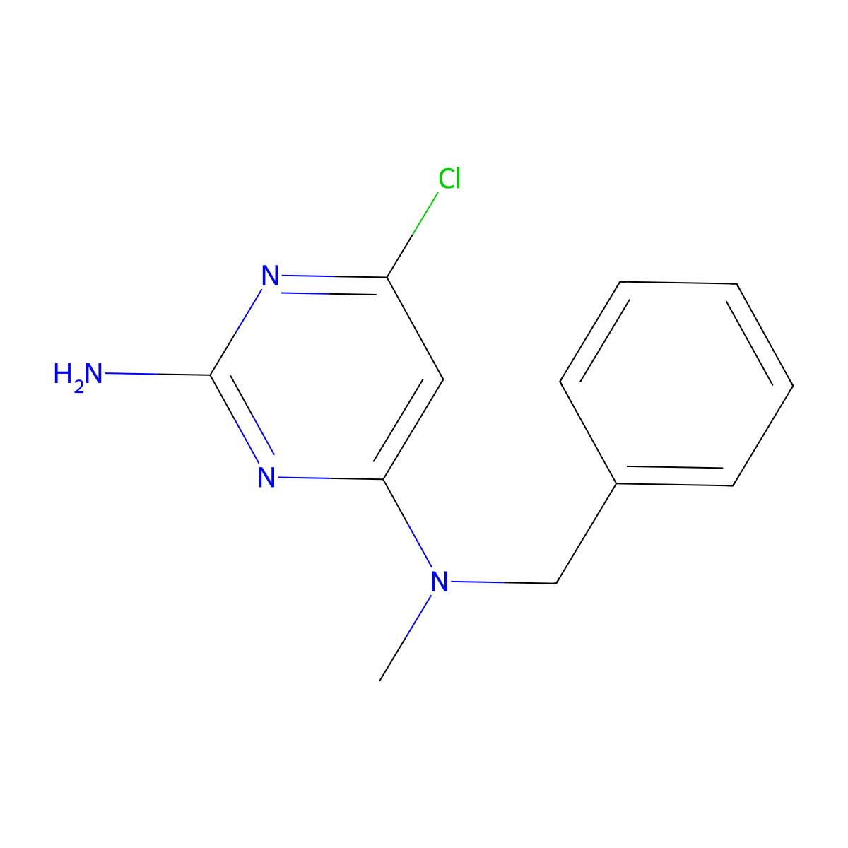 N~4~-benzyl-6-chloro-N~4~-methyl-2,4-pyrimidinediamine molecular structure, CAS 860650-68-6