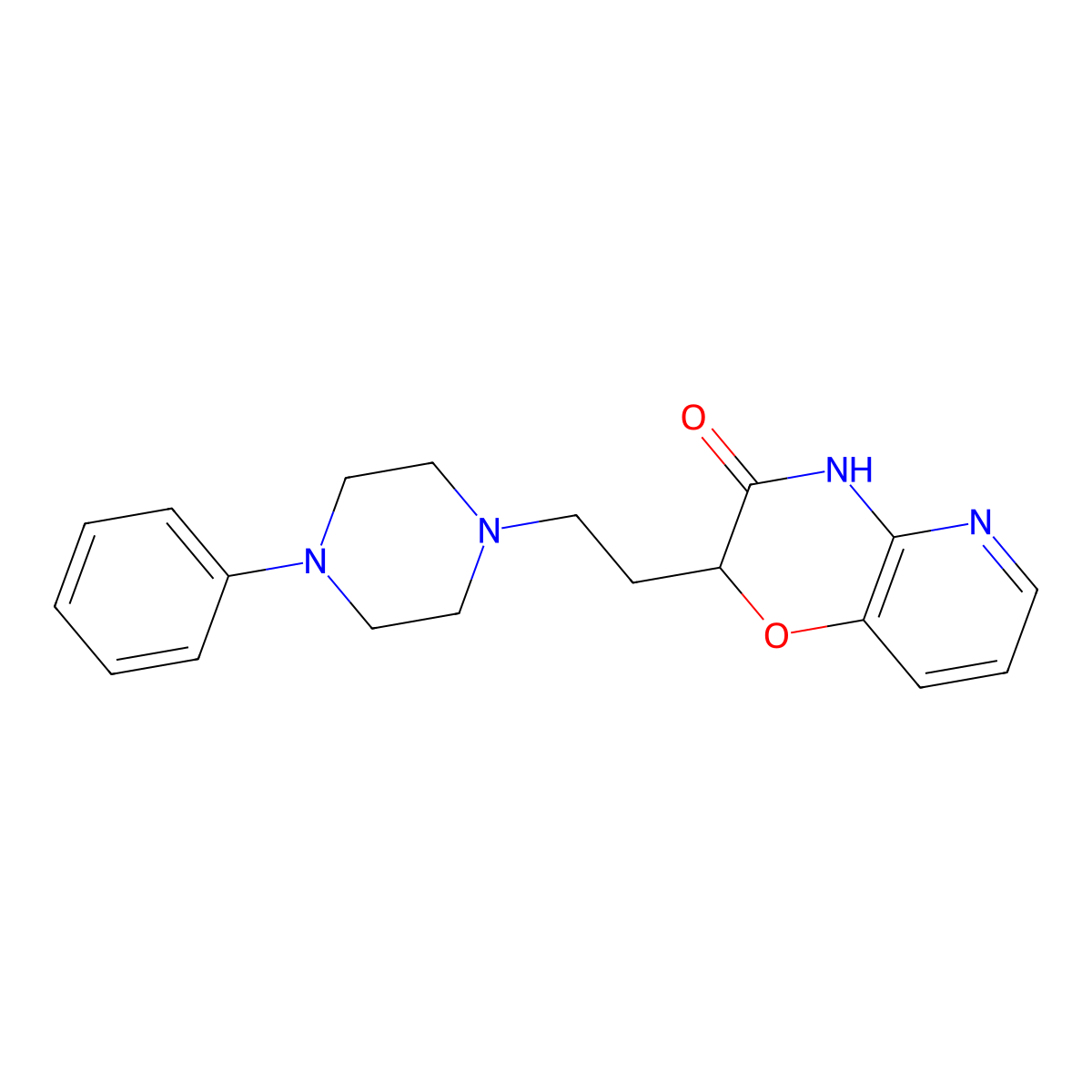2-[2-(4-phenylpiperazino)ethyl]-2H-pyrido[3,2-b][1,4]oxazin-3(4H)-one molecular structure, CAS 860651-26-9