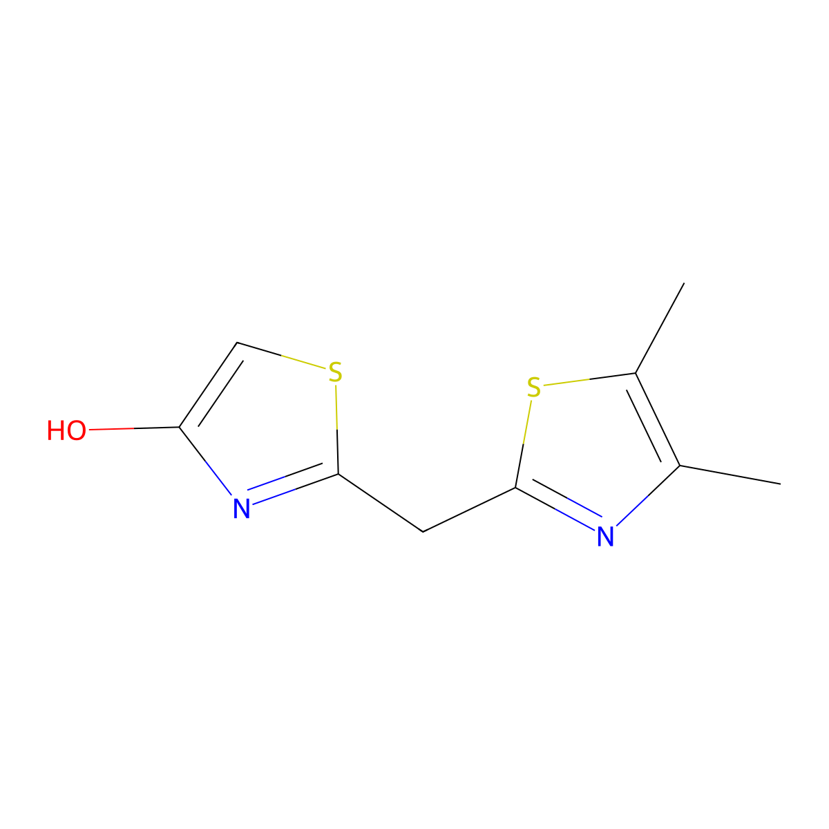 2-[(4,5-Dimethyl-1,3-thiazol-2-yl)methyl]-1,3-thiazol-4-ol molecular structure, CAS 860651-49-6