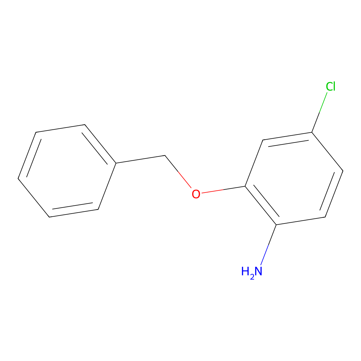 2-(Benzyloxy)-4-chloroaniline molecular structure, CAS 860677-88-9