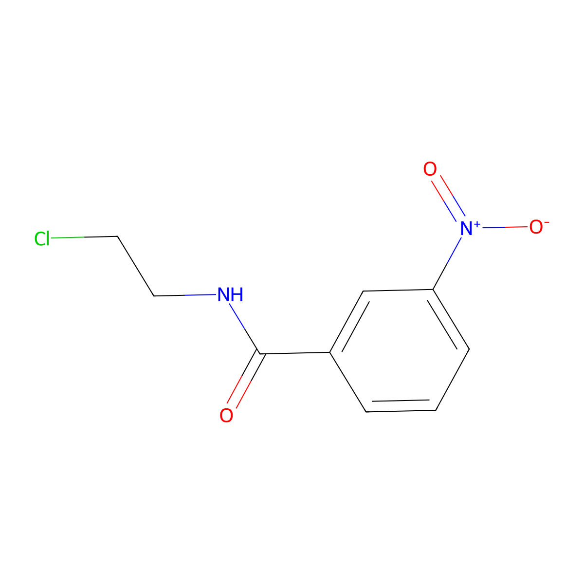 N-(2-chloroethyl)-3-nitrobenzamide molecular structure, CAS 860682-01-5