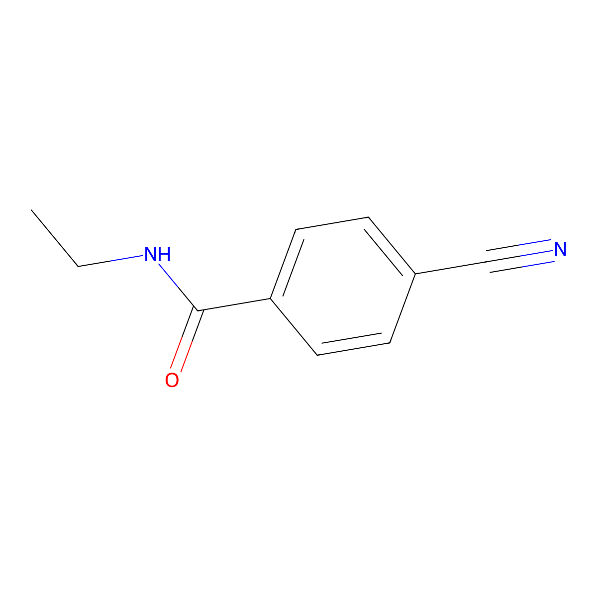 4-cyano-N-ethylbenzamide molecular structure, CAS 860682-89-9