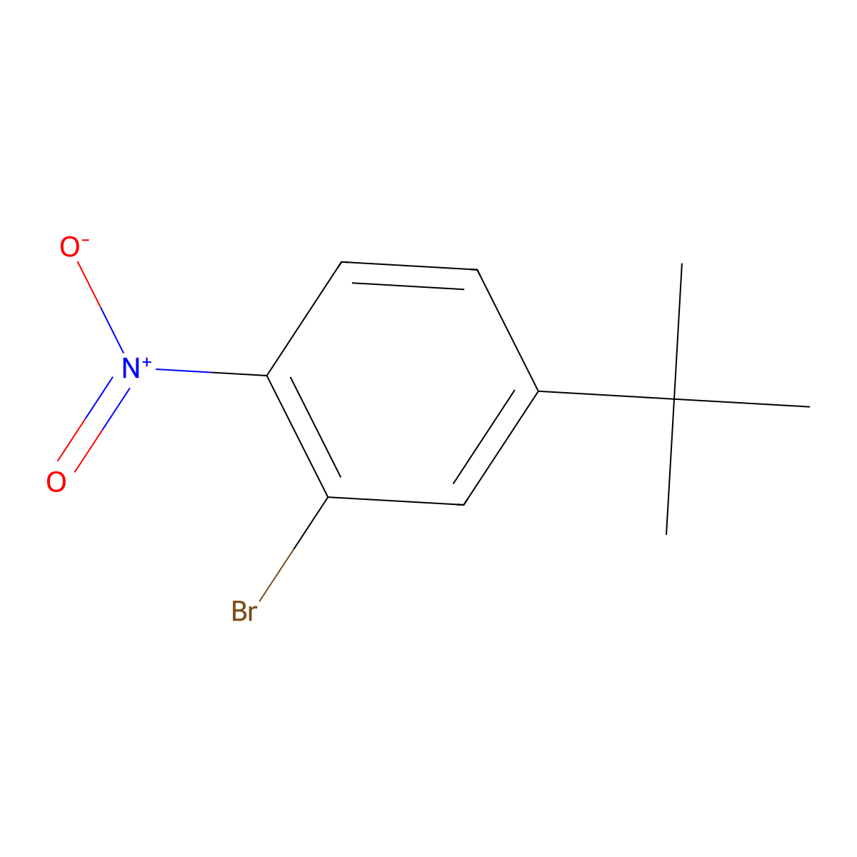 2-Bromo-4-(tert-butyl)-1-nitrobenzene molecular structure, CAS 860687-69-0