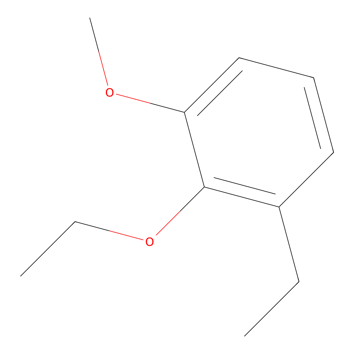2-Ethoxy-1-ethyl-3-methoxybenzene molecular structure, CAS 860688-61-5