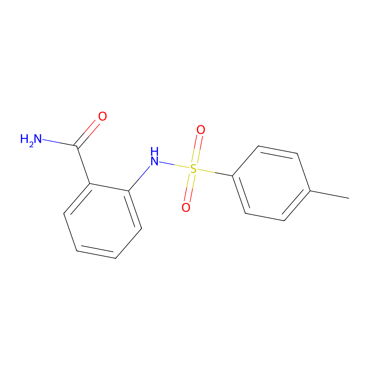 2-{[(4-Methylphenyl)sulfonyl]amino}benzamide molecular structure, CAS 86069-69-4