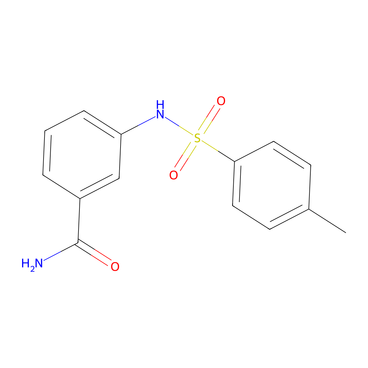 3-{[(4-Methylphenyl)sulfonyl]amino}benzamide molecular structure, CAS 86069-70-7