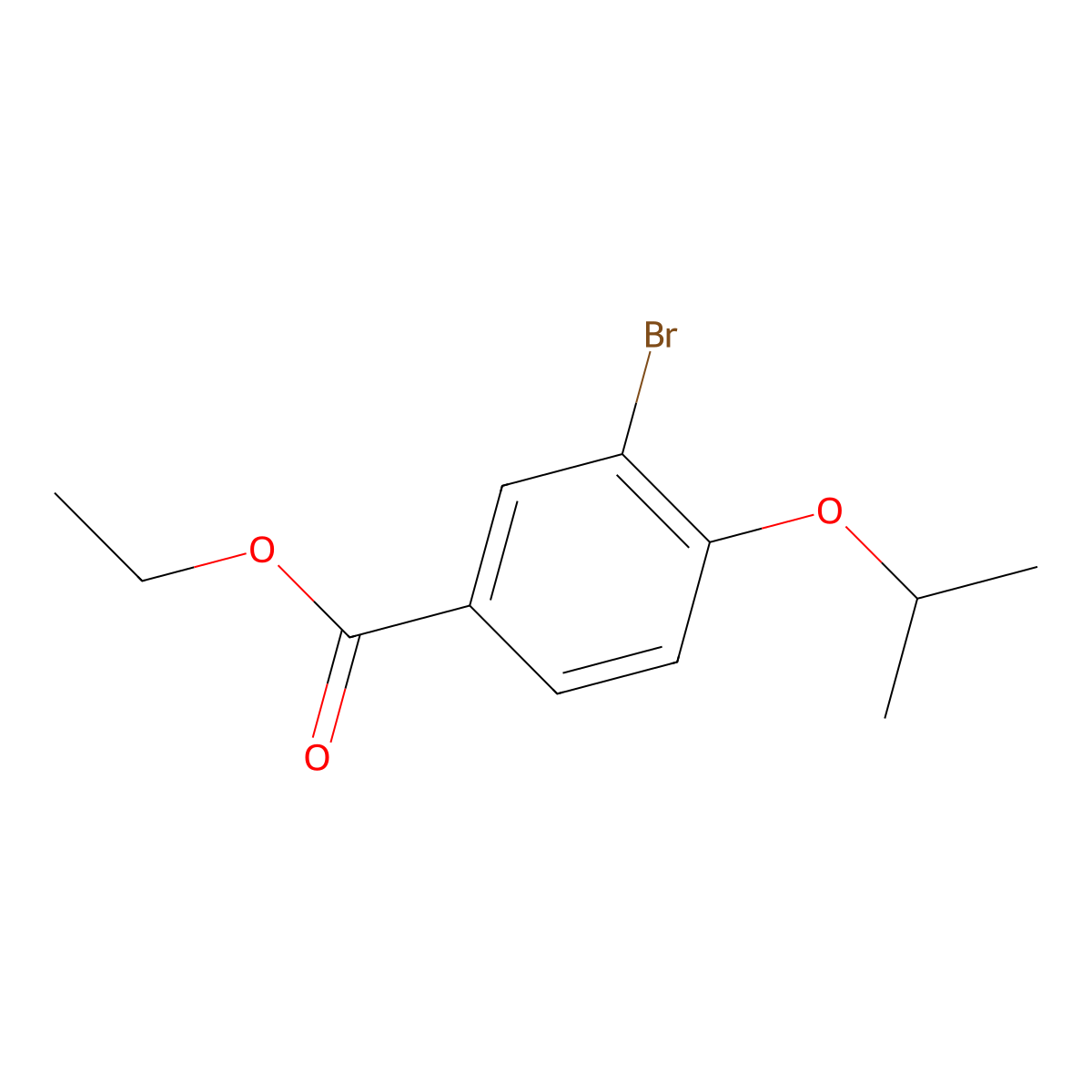 Ethyl 3-bromo-4-isopropoxybenzoate molecular structure, CAS 860695-52-9