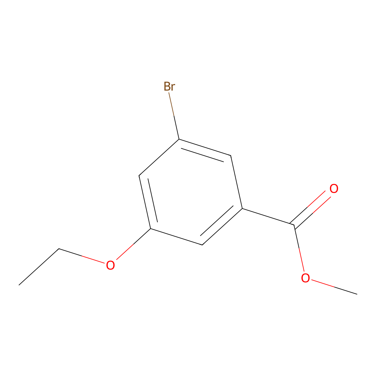 Methyl 3-bromo-5-ethoxybenzoate molecular structure, CAS 860695-64-3