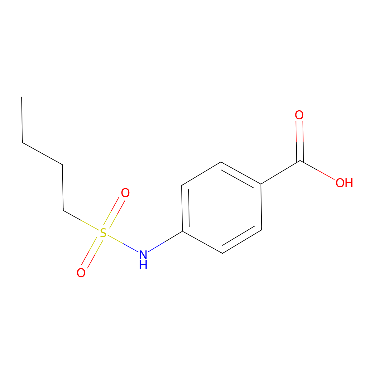 4-(Butane-1-sulfonamido)benzoic acid molecular structure, CAS 860695-87-0