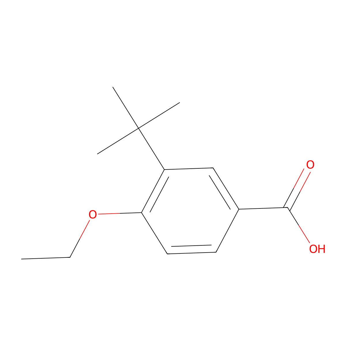 3-(Tert-butyl)-4-ethoxybenzoic acid molecular structure, CAS 860696-12-4