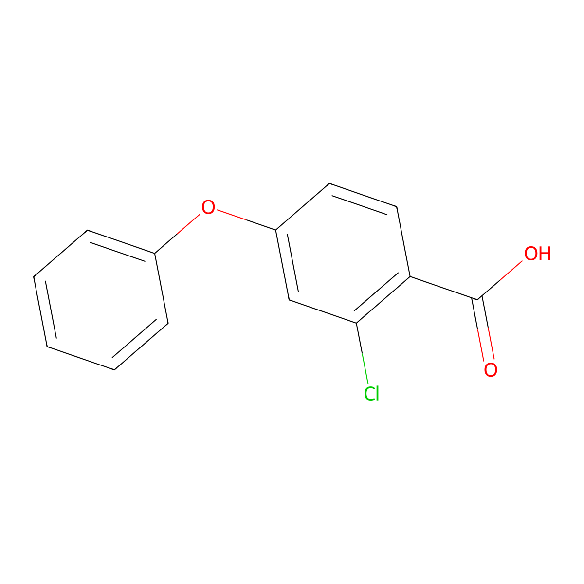 2-Chloro-4-phenoxybenzoic acid molecular structure, CAS 860697-53-6