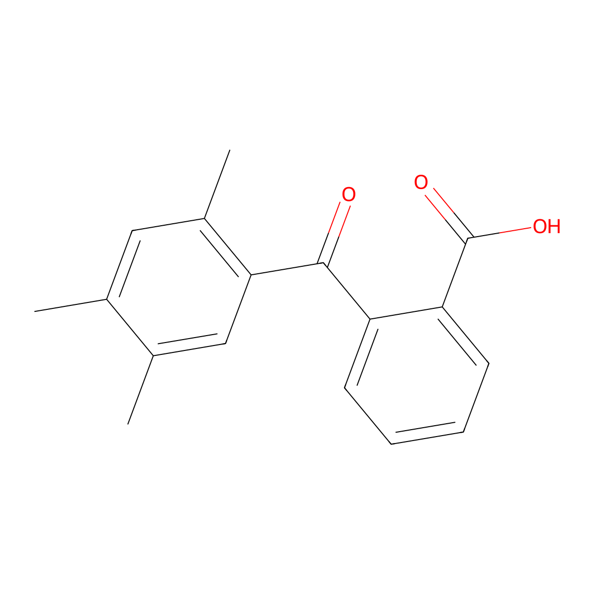 2-(2,4,5-Trimethyl-benzoyl)-benzoic acid molecular structure, CAS 860699-57-6