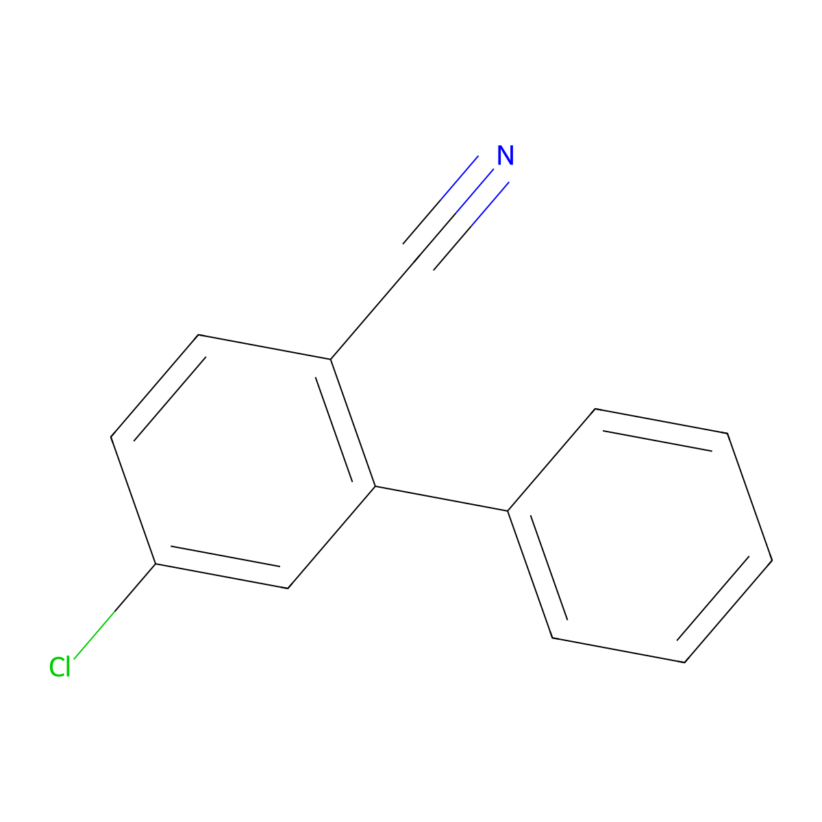 5-Chloro-biphenyl-2-carbonitrile molecular structure, CAS 860702-58-5